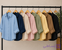شومیز زنانه باکسی جنس لینن کادنزا