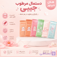پک دستمال مرطوب جیبی فانتزی (مدل مینی مسافرتی)