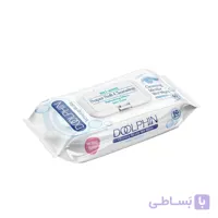 دستمال مرطوب پاک کننده آرایش دلفین مدل 001 بسته 60 عددی
