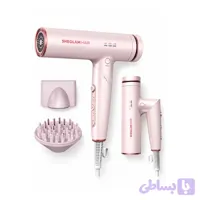سشوار پرسرعت شیگلم تاشو و حرفه‌ای SHEGLAM HAIR Blowout Bliss High Speed Hair Dryer – Foldable Salon Blow Dryer