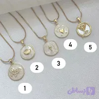 کالکشن گردنبند سکه ای میناکاری طرح طلا