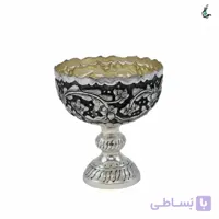 کاسه آجیل خوری قلمزنی طرح گل