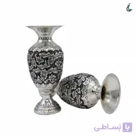 گلدان کعبدار قلمزنی