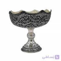 کاسه پایه دار قلمزنی
