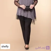 شلوار زنانه کرپ سوپر دابل کجراه راسته(۶عددی)