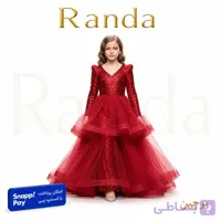 پیراهن سفارشی دوز بچگانه مجلسی و شیک مدل پرچین