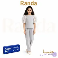 شومیزشیک عیدانه جنس کرپ با خرجکار دانتل مدل جنیسا
