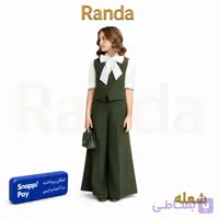 جلیقه دامن شلواری دخترانه مدل شعله