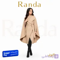 پالتو شیک دخترانه همراه با کمربند با جنس فوتر مدل پاکنوش
