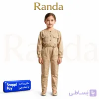 رامپر کتان درجه یک دخترانه
