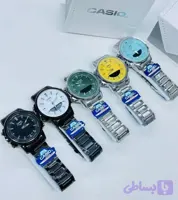 ساعت مردانه برند کاسیو جهان نما دوزمانه عقربه و دیجیتال کیفیت عالی