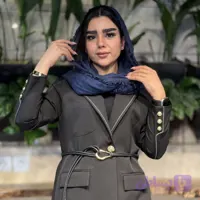 کت مشکی لوما مازراتی همراه باکمربند