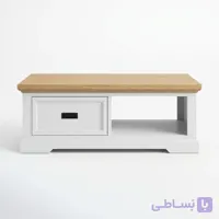 میز جلو مبلی چوبی سفید مدل هومن