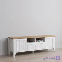میز تلویزیون کلاسیک چوبی مدل سامان