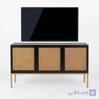 میز تلویزیون حصیری چوبی مدل بهراد
