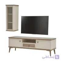 میز تلویزیون کلاسیک چوبی مدل هیوا