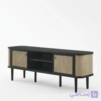 میز تلویزیون حصیری چوبی مدل پرهام
