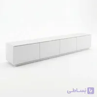میز تلویزیون ام دی اف سفید مدل سام