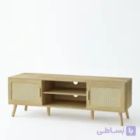میز تلویزیون حصیری ام دی اف مدل برزین