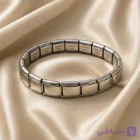 دستبند اسپرت نقره‌ای طرح نومینیشن با طراحی اصیل ایتالیایی