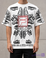 تیشرت مردانه Fila | تیشرت اسپرت طرح‌دار فیلا
