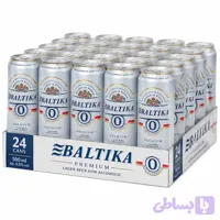 آبجو بدون الکل بالتیکا کلاسیک 500 میلی لیتری باکس 24 عددی