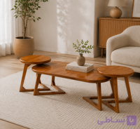 جلو مبلی چوبی لبتابی