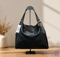 کیف زنانه دوشی مشکی زارا در ابعاد 34*31 سانتی متر