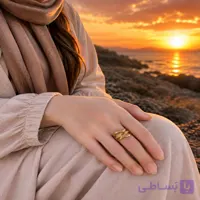 انگشتر طلا روسی مشابه طلا کد22