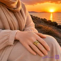 انگشتر طلا روسی مشابه طلا کد27