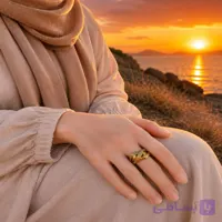 انگشتر طلا روسی مشابه طلا کد 26