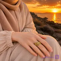 انگشتر طلا روسی مشابه طلا کد24