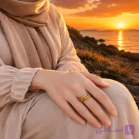 انگشتر طلا روسی مشابه طلا کد23