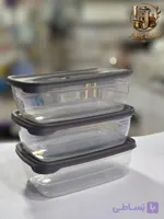 ظرف نگه دارنده درب دار سه عددی فریزری