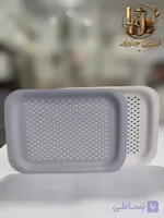 سینی دسته دار 100 درصد نشکن ضد لغزش طرح خال سایز کوچیک