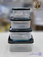 ست ۴ تکه ترک ظروف پلاستیکی برند هپی لایف