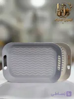 سینی دسته دار 100 درصد نشکن و ضد لغزش طرح موج