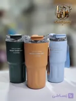 تراول ماگ مدل دو حالته 600 میل برند Nice Time در شیشه ای