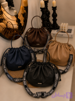 کیف پینترستی مدل چروک سایز بزرگ دخترانه و زنانه