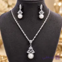 نیم ست نقره زنانه کد 121