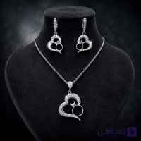 نیم ست نقره زنانه کد 119
