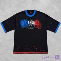 تیشرت مشکی با طرح بالنسیاگا گلدوزی شده