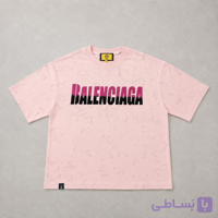 تیشرت صورتی بالنسیاگا جنس گرم بالا سایز L الی 3Xl