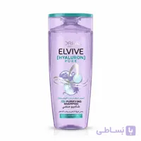شامپو لورال السیو Hyaluron Pure (بنفش) برای موهای چرب حجم 400 میل