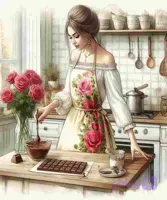 پنل پیشبند-گل رز