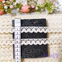 نوار کنفی کرم گرم بالا -2 سانتی(طرح دالبر)