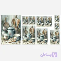 نیم ست سرویس-قابلمه آبی