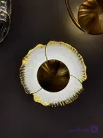 چراغ دیواری چینی سفید طلایی
