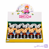 عروسک موش فشاری استرس‌گیر چرخ‌دار اسباب‌بازی (۱۰ عددی)