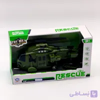 هلیکوپتر امدادی اسباب‌بازی چراغدار، موزیکال و لیزردار مقیاس ۱:۱۶